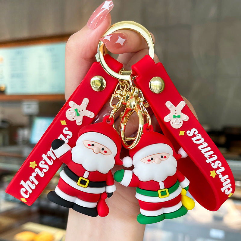 Wholesale Christmas Cute  Snowman Cartoon Keychains